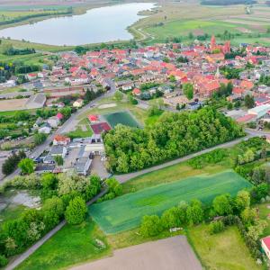 Działka przy ul. Zielonej z lotu ptaka | maj 2024 